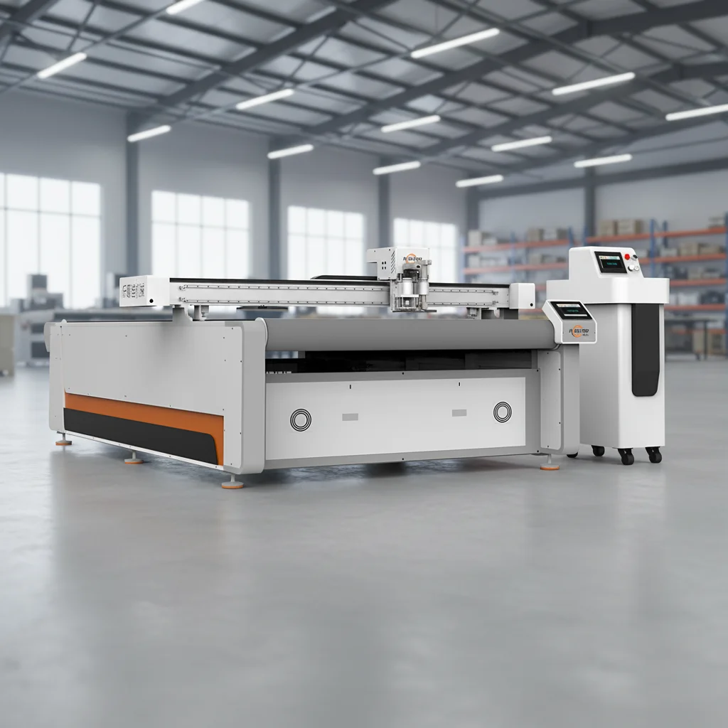 H64485f5c35944996bc2c72872650d142Y.webp Automatic CNC Knife Fabric Leather Cutting Machine Hot Sale - Image 1