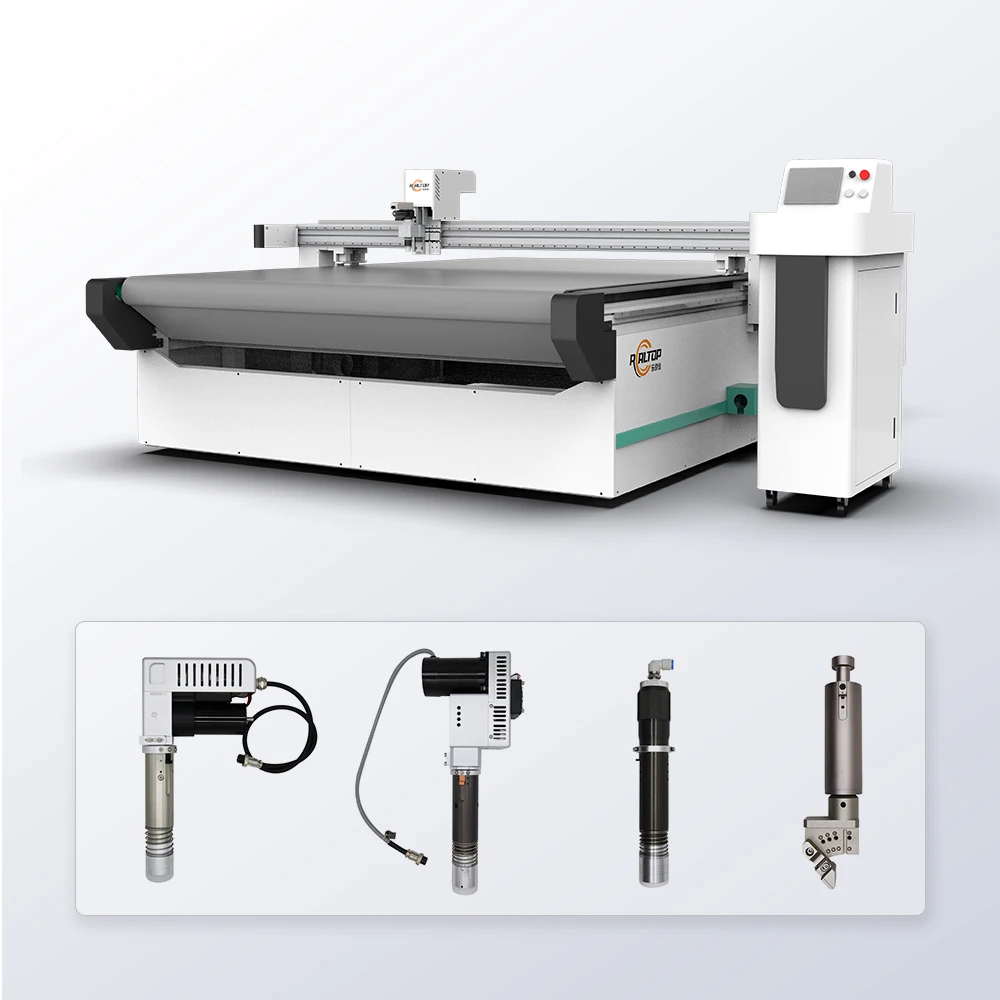 H66ac68f5cef14dbfad4322c44ad50ba5D.webp Automated Oscillating Knife Cutter Fast Accurate Fabric Cutting - Image 1