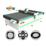 Realtop PTFE Rubber Asbestos Gasket Automatic Vibration Knife Cutting Machine CE