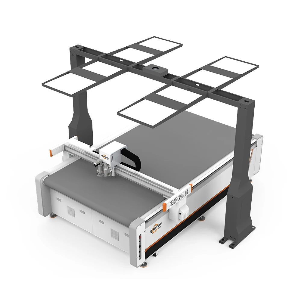 Hb4377eb0fccc4df99806120e3e84ae94E.webp Automatic Leather Cutting Machine Auto Feeding Contour Cutter Sale - Image 1