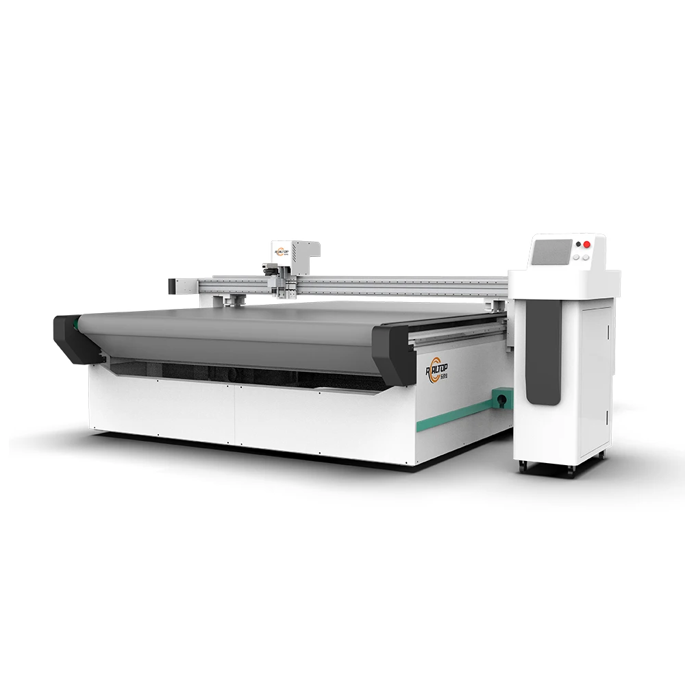 Hf7779e99e9be427b9dff276e13fb746fV.webp Realtop CNC Oscillating Knife Cutting Machine for Fabric Leather - Image 1