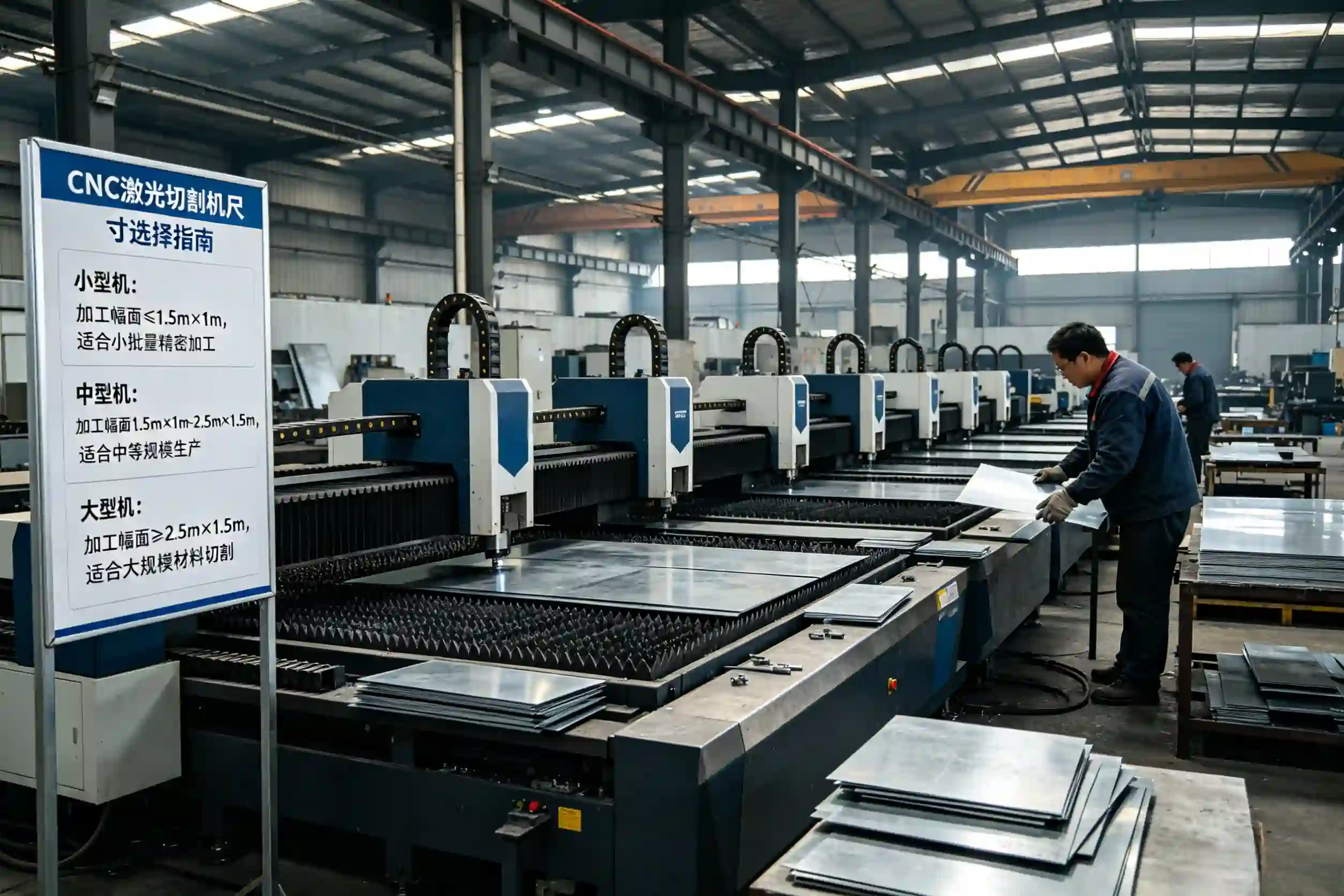 Cutting machine size selection guide Different cutting machine sizes in production setting