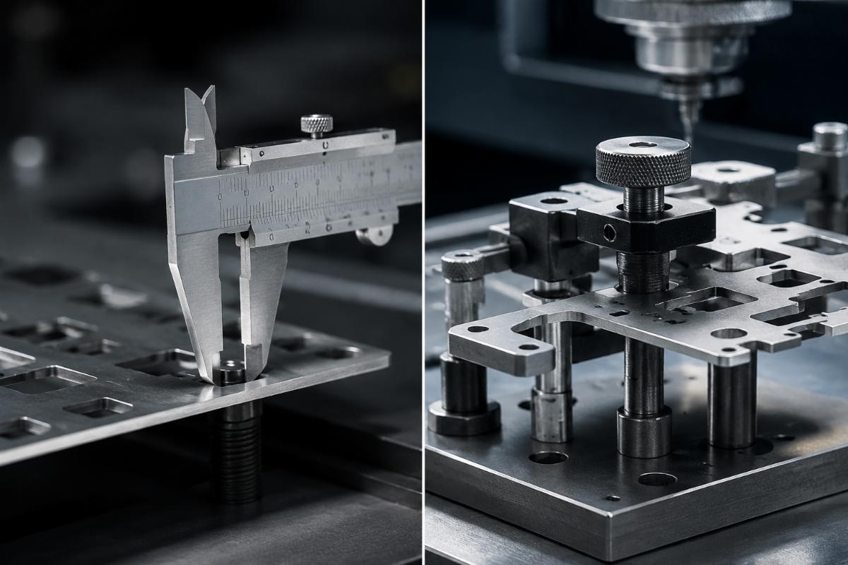 Caliper versus fixture measurement Measurement technique comparison