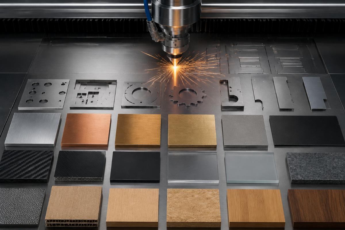 Chart showing compatible materials for knife cutting machines Material compatibility chart