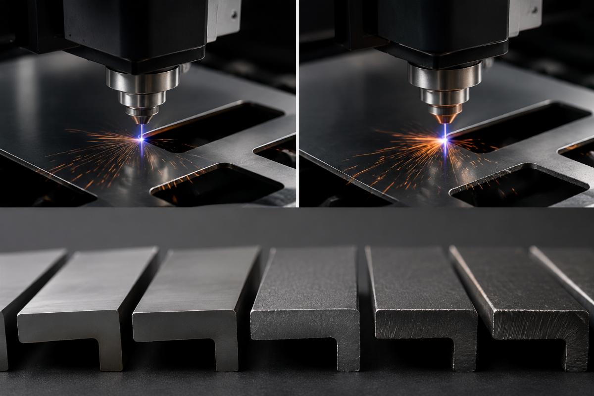 Effect of frequency-stroke mismatch Edge quality comparison at different frequencies