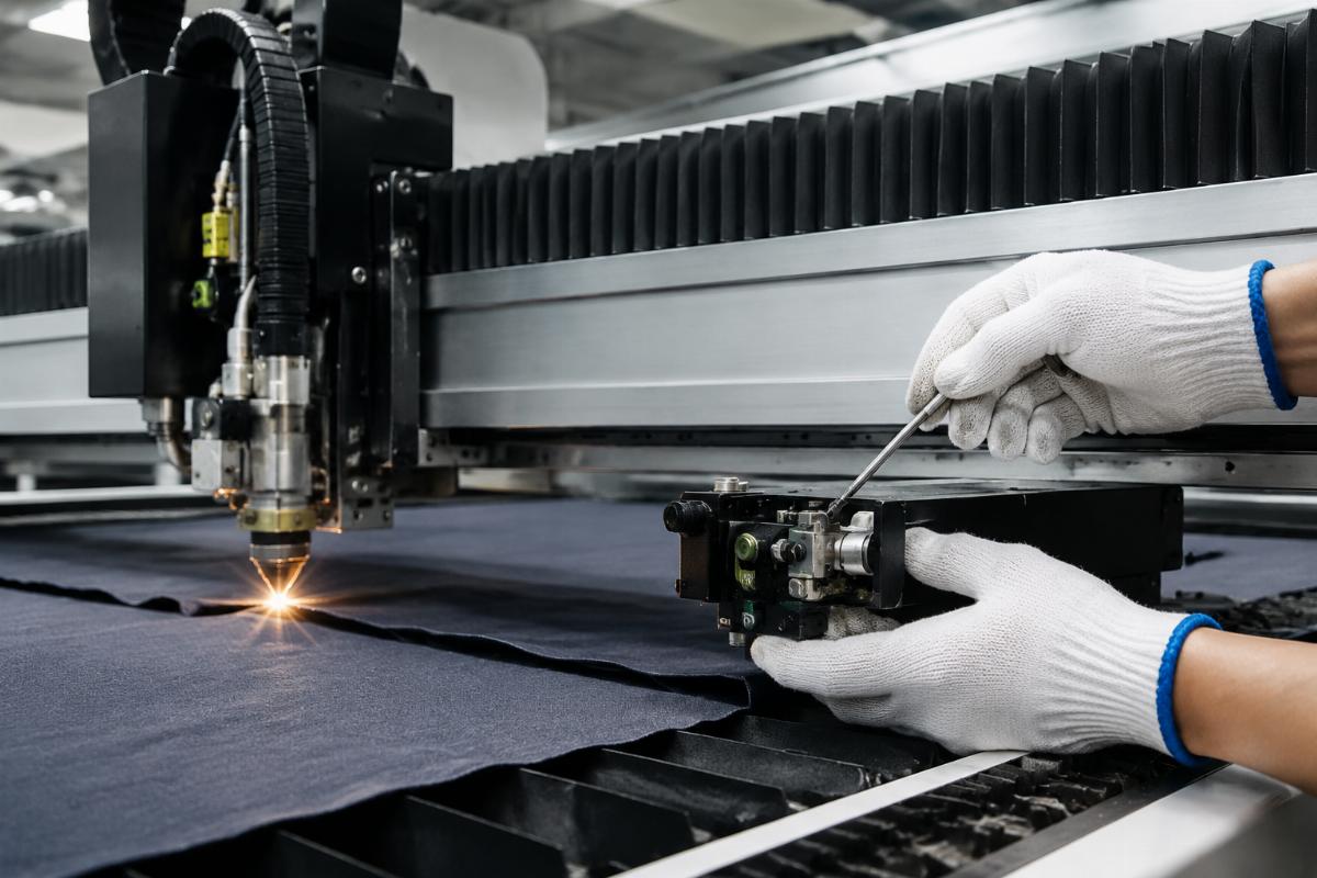 fabric cutting machine maintenance routine integration daily maintenance workflow