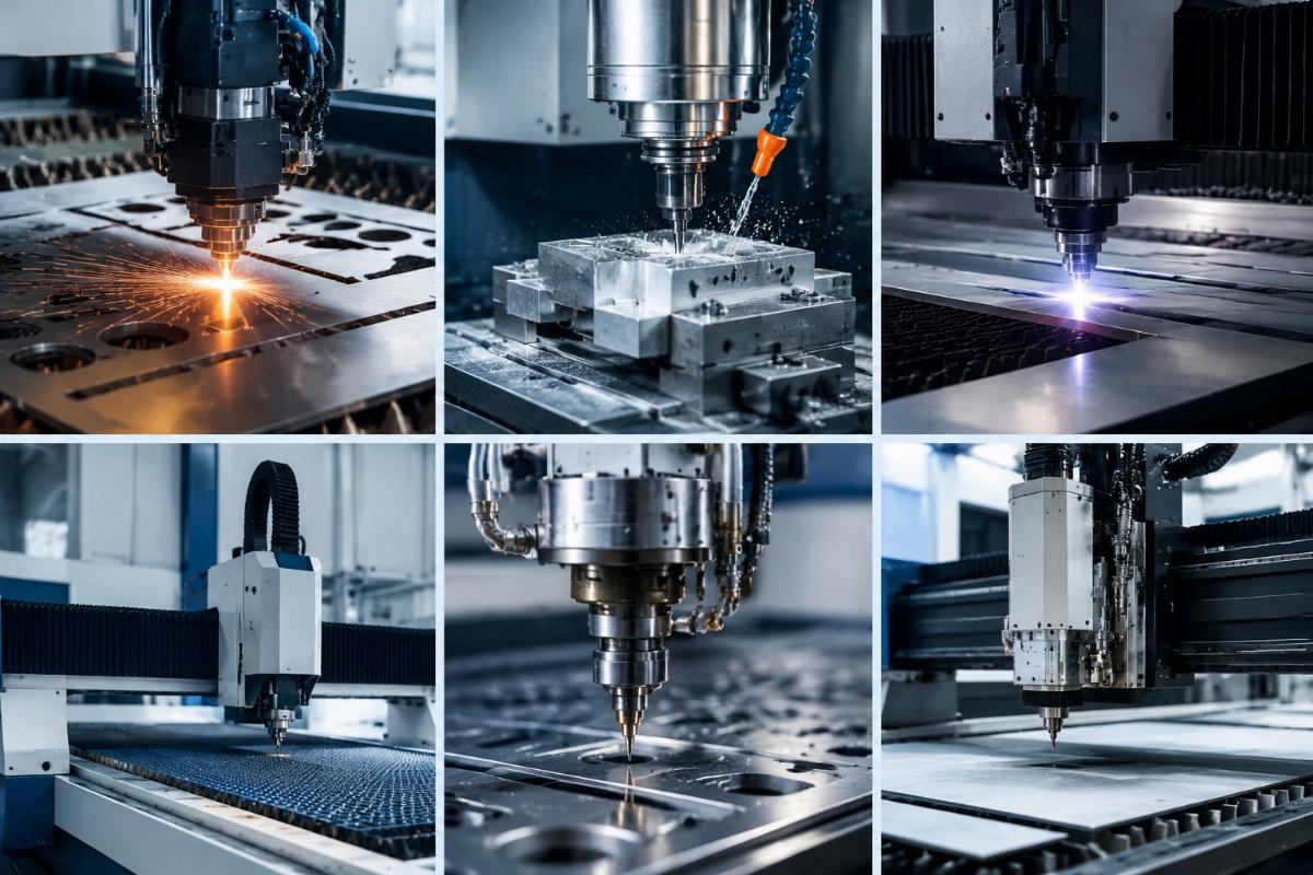 Key specifications for different CNC machine types CNC machine specification comparison