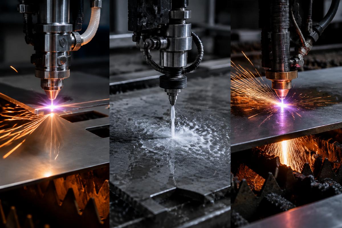 Laser, waterjet, and plasma cutting comparison Specialized CNC cutting methods