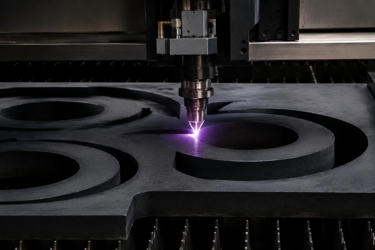 A close-up of precision cut 45mm thick rubber gaskets with clean edges